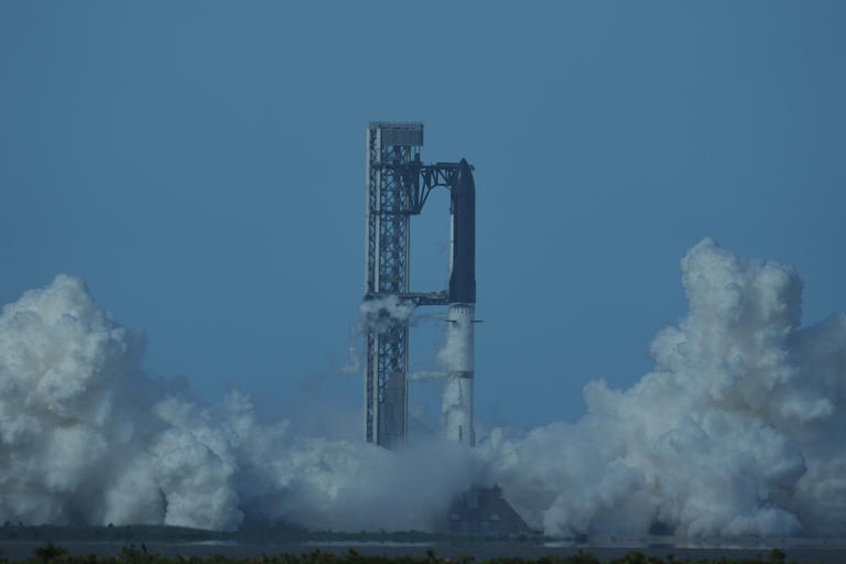 SpaceX Starship launch aborted on the pad at the last moment