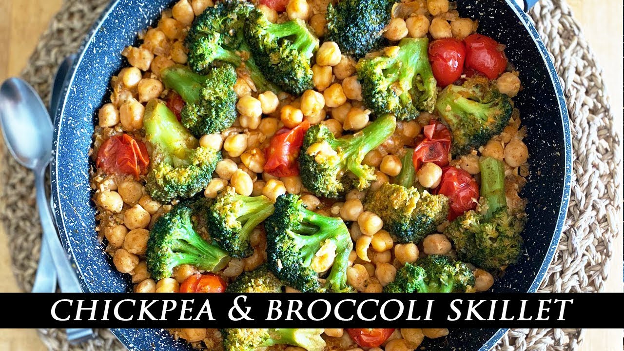 Chickpea and broccoli skillet: Simple one-pan healthy recipe