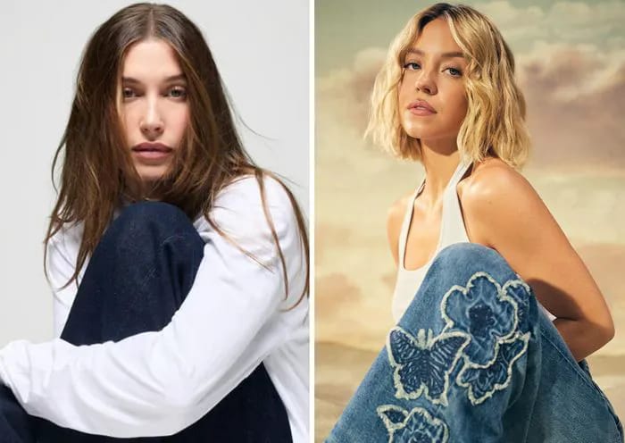 Hailey Bieber's Gap Collab Goes Viral As Fans Compare It To Sydney Sweeney's American Eagle Ad
