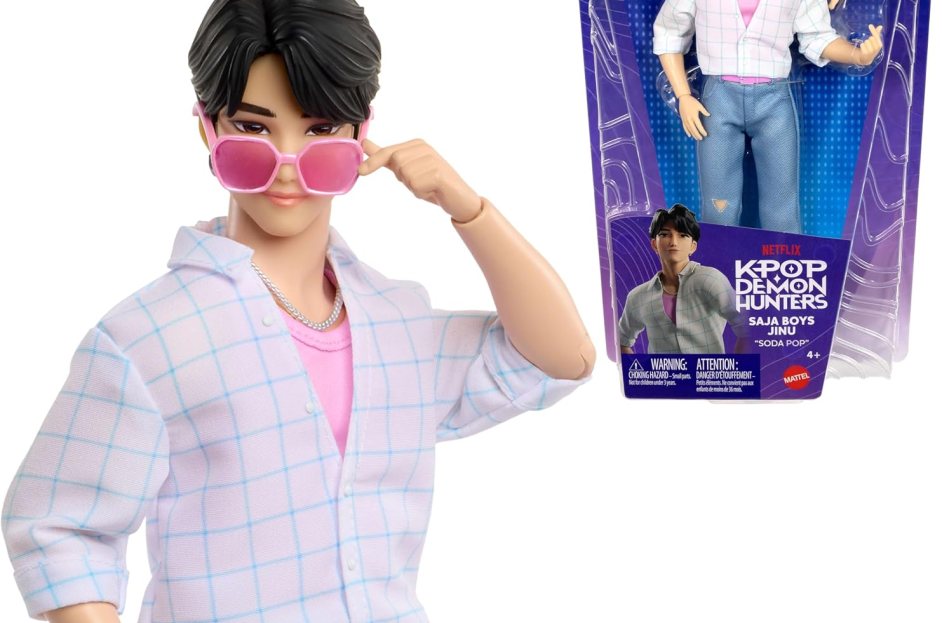 Mattel Kpop Demon Hunters Saja Boys Jinu Fashion Doll Wearing Soda Pop Performance Look