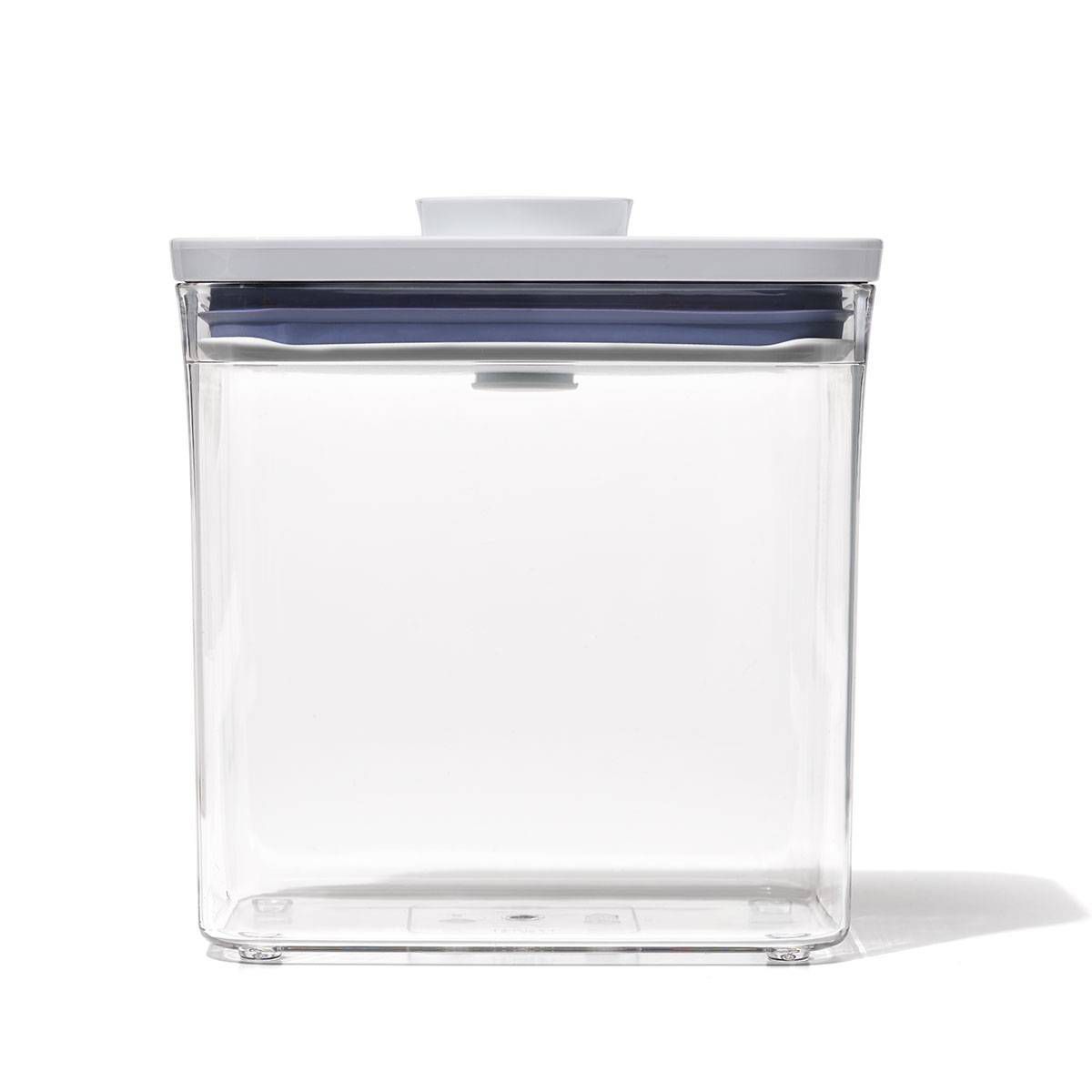 Oxo Pop 1.7qt Plastic Rectangle Tall Airtight Food Storage Container Clear: Dishwasher-Safe Pantry Organizer