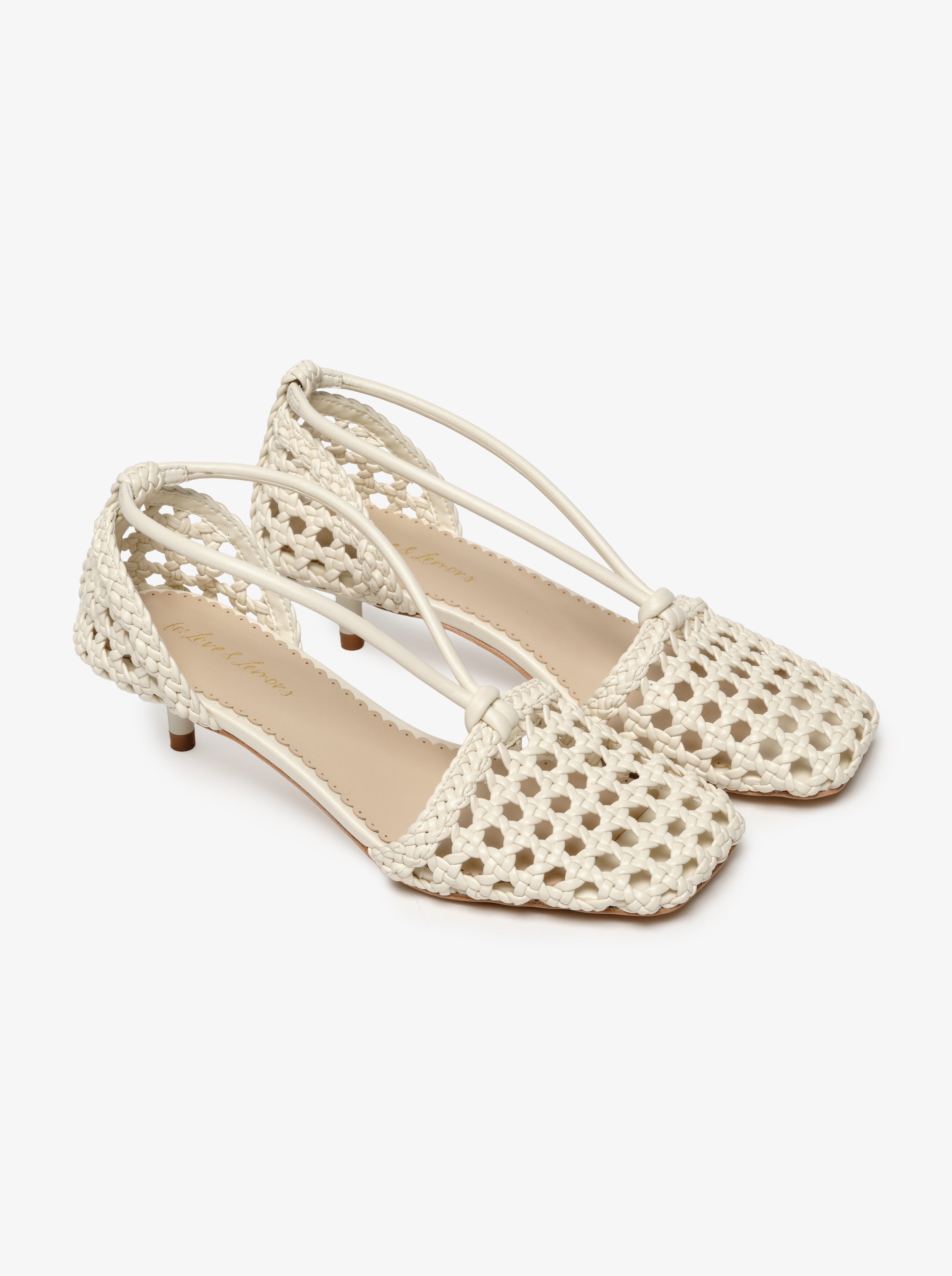 Marley Woven Heel — Cream
