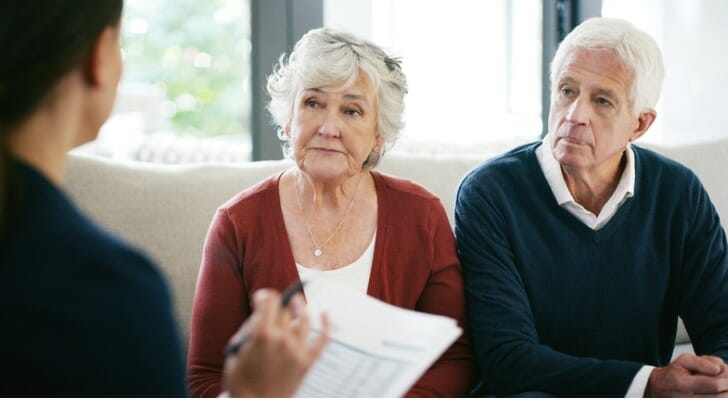 A couple discuss giving an early inheritance before their death.