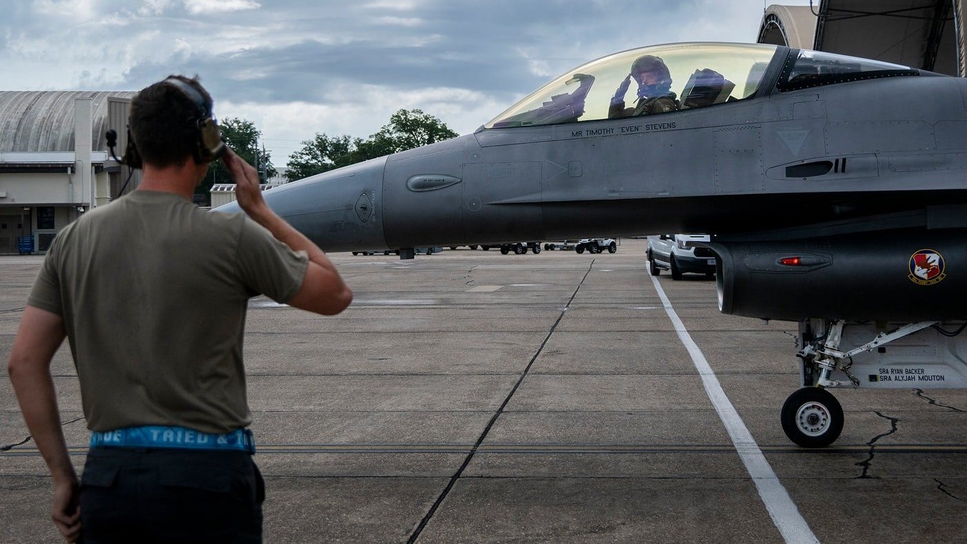 DARPA and USAF fly F-16 with VENOM autonomy modification