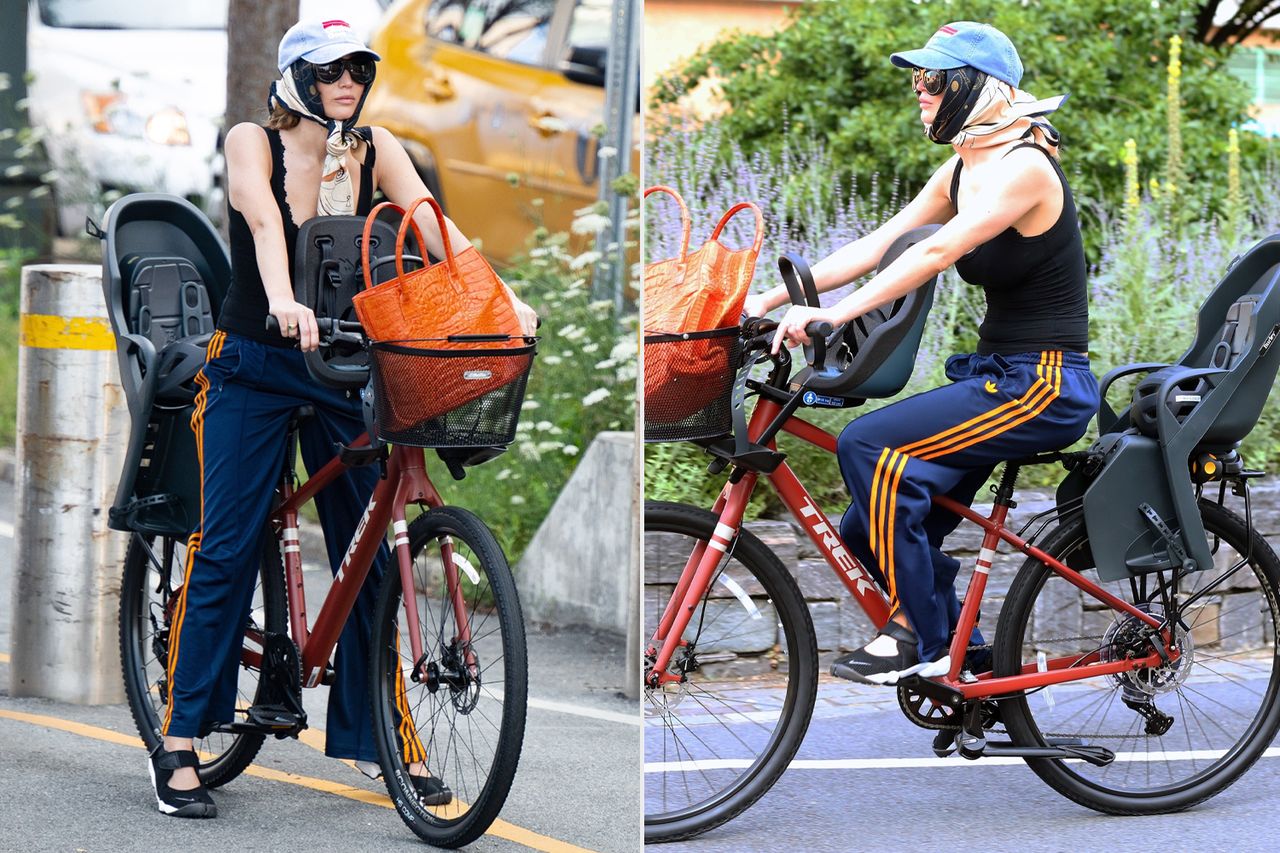 Jennifer Lawrence was spotted enjoying a relaxing bicycle ride in New York City.