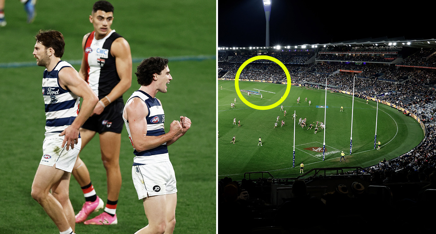 AFL fans call for league to act after 'poor' scenes in Geelong and St Kilda clash: 'Stop it'