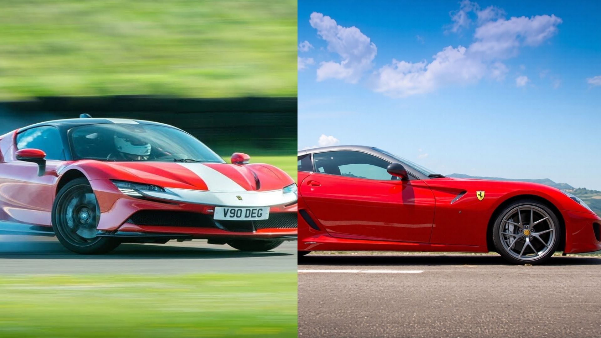 Ferrari SF90 v/s Ferrari 599 GTO