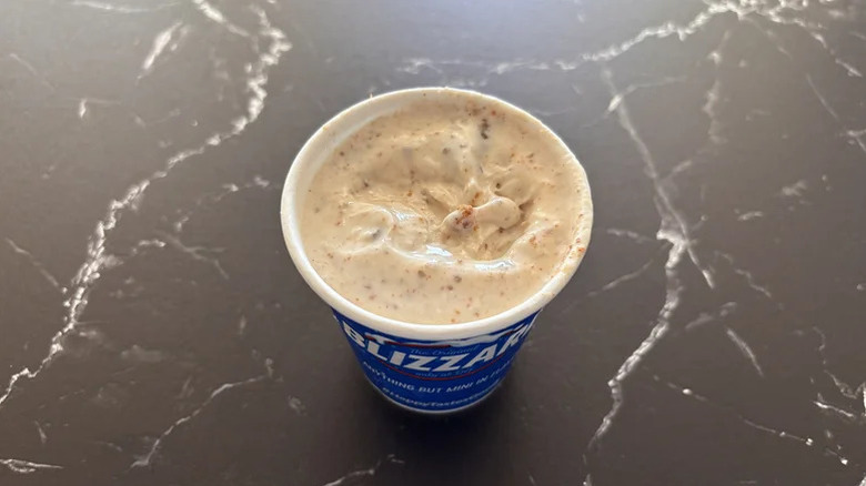 View of the Dairy Queen Reese's Peanut Butter Cup Blizzard