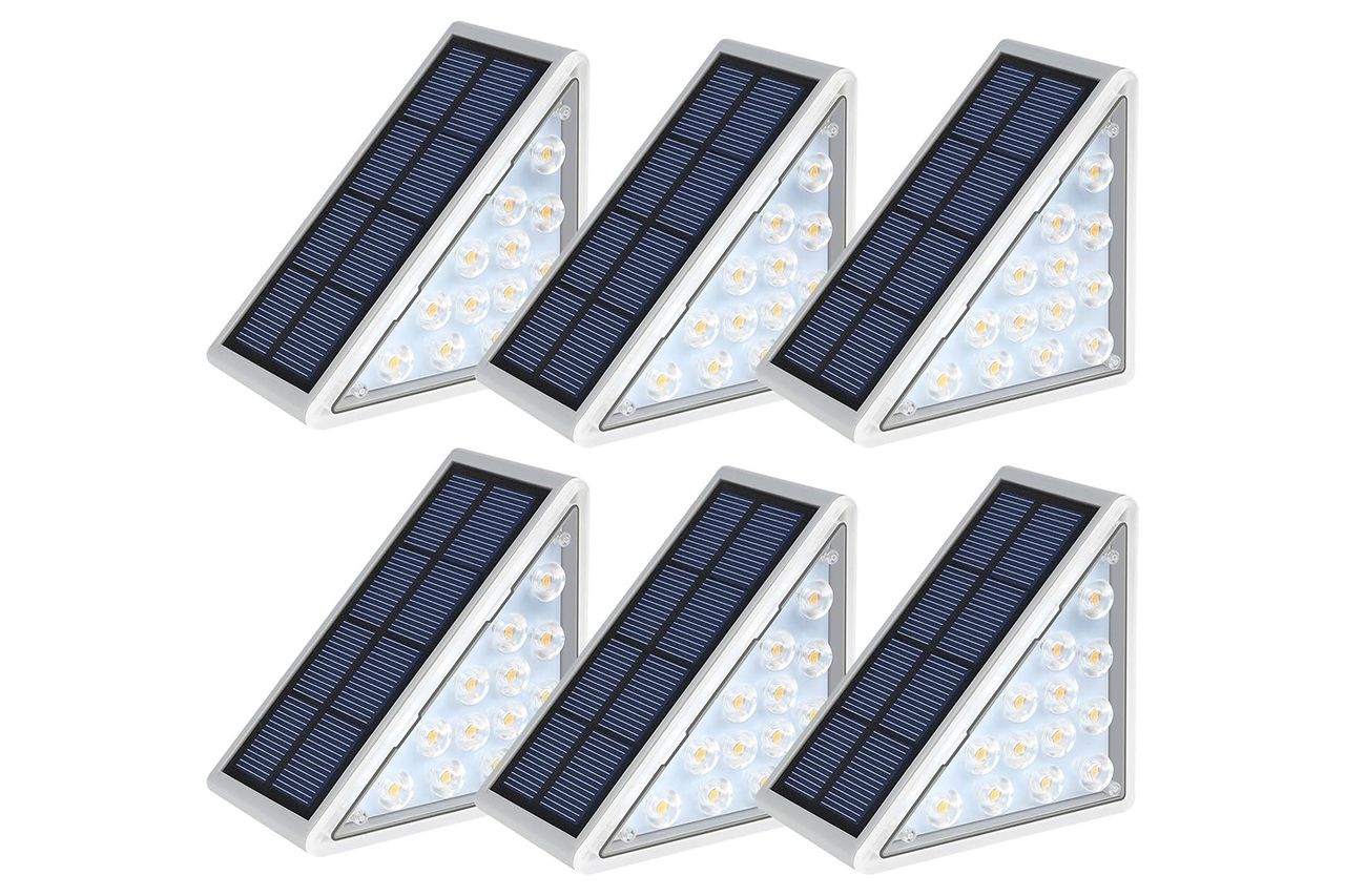 LED Solar Step Lights Waterproof Outdoor Stair Lights