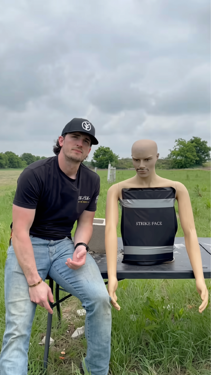 9mm vs. Compound Bow against body armor