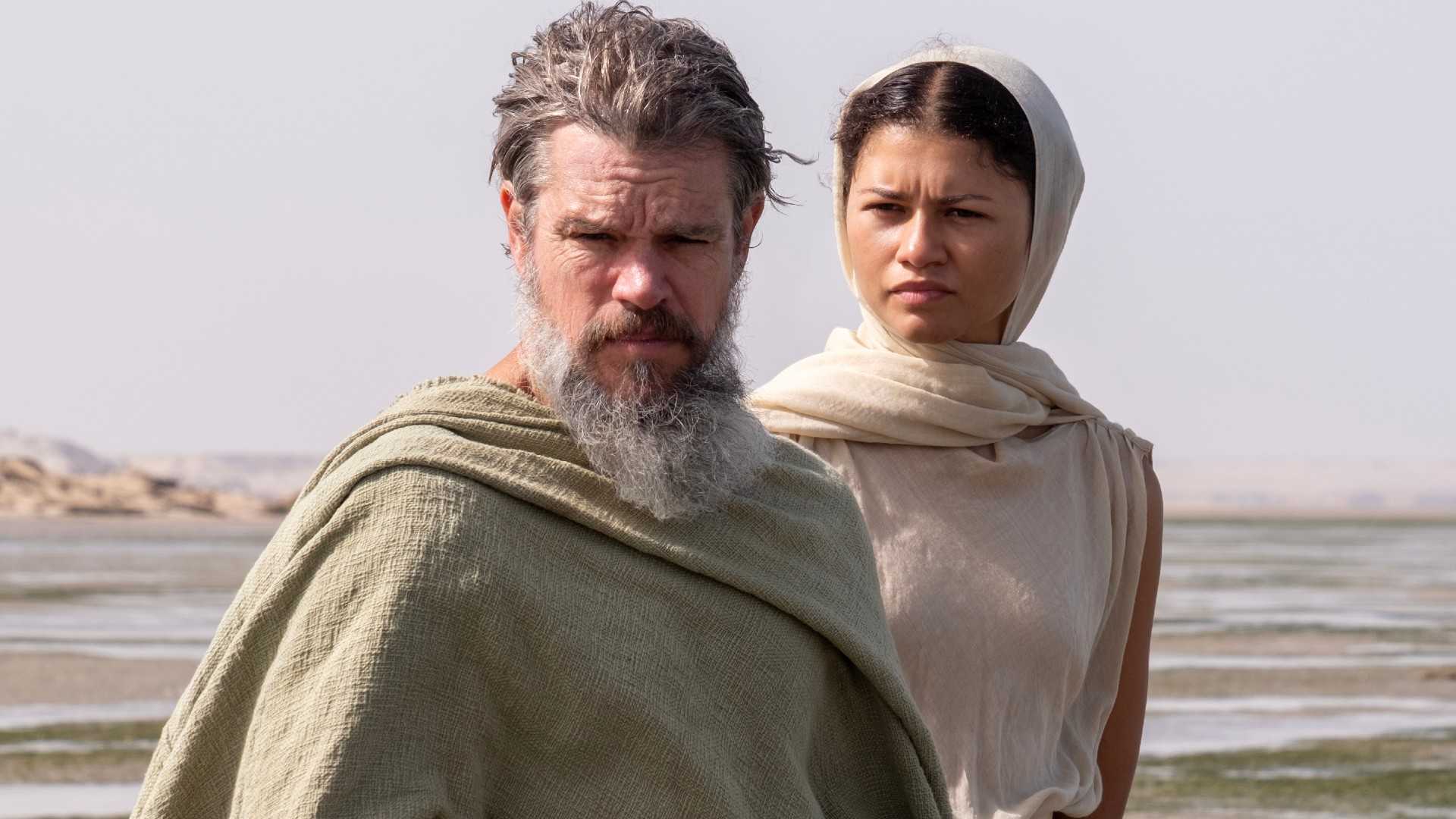 Matt Damon and Zendaya in The Odyssey