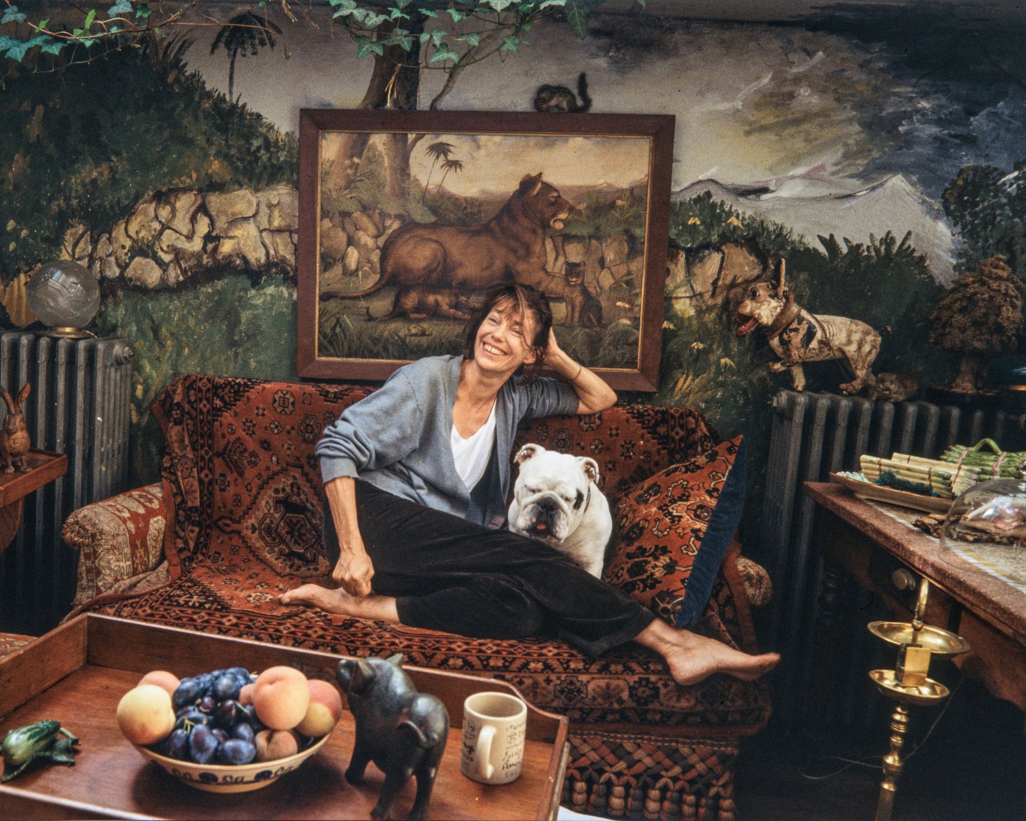 jane birkin in her living room