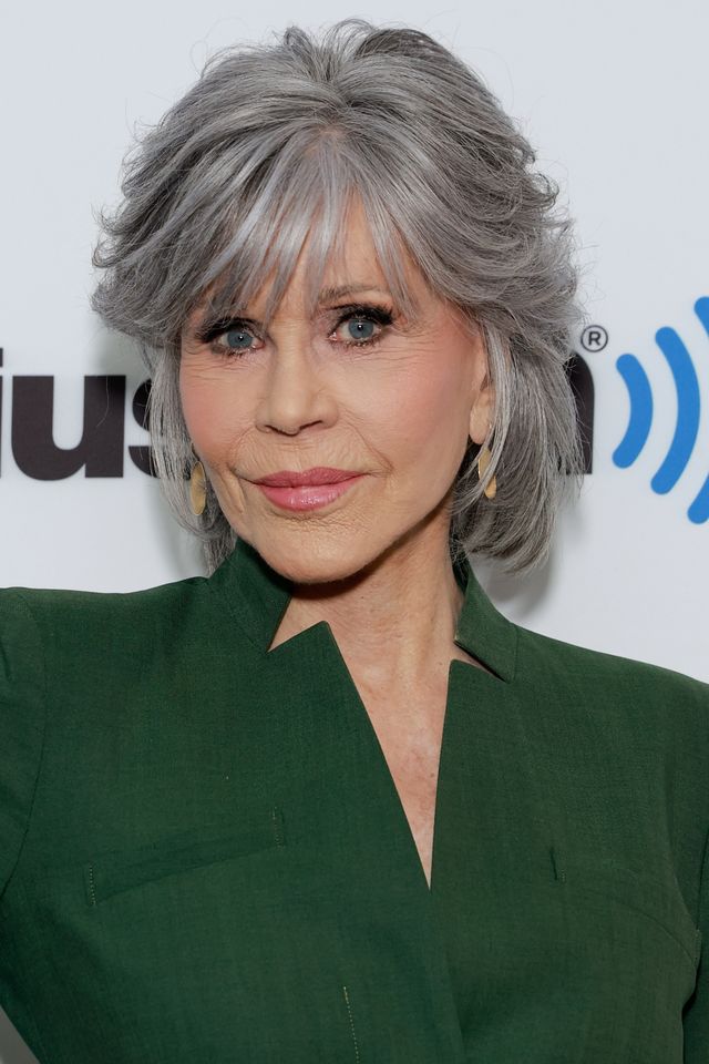 Jane Fonda posing at an event