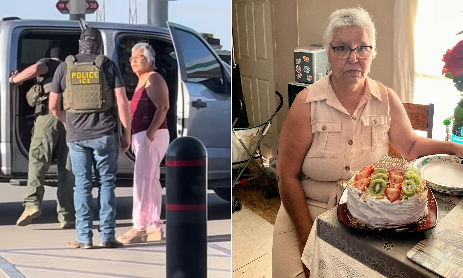 Grandmother's ICE arrest goes viral on her way to chemotherapy before drug smuggling charge emerges