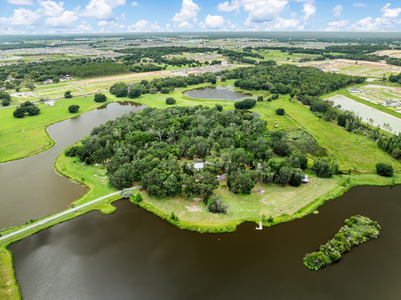A Florida property with a private peninsula lists for $16 million