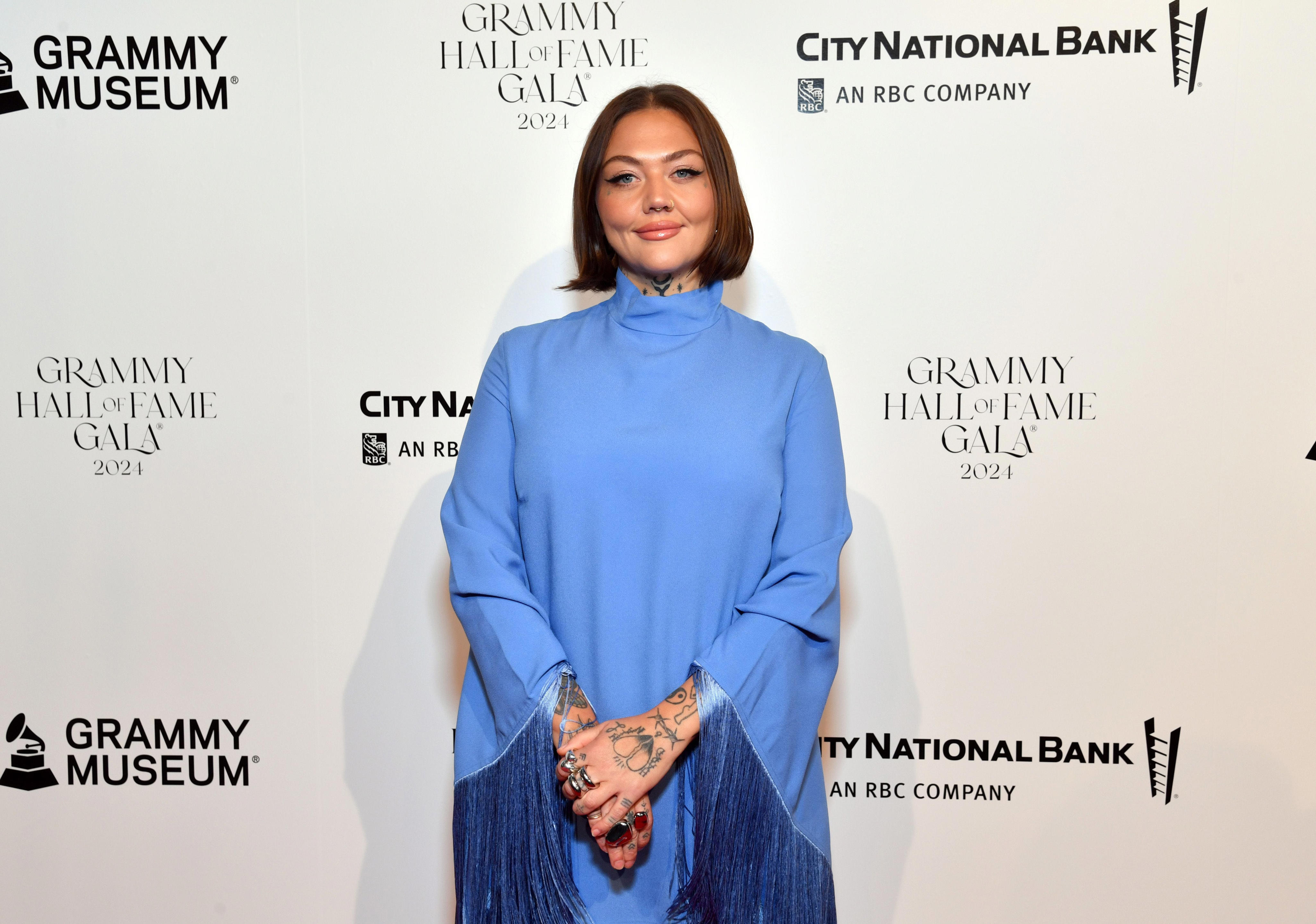 Elle King attends the GRAMMY Museum's Inaugural GRAMMY Hall Of Fame Gala and Concert in Los Angeles on May 21, 2024.