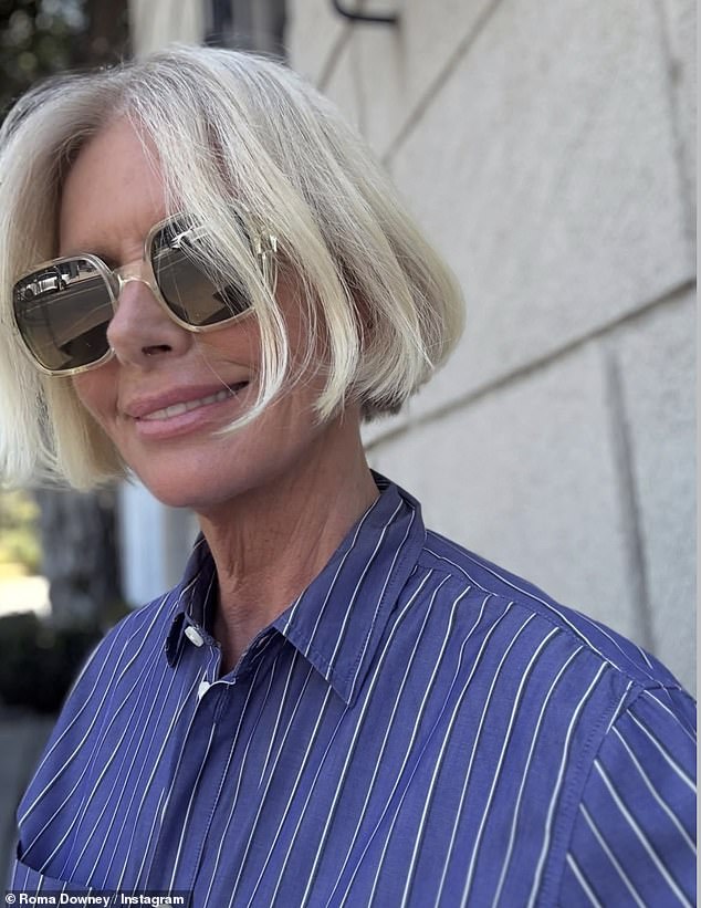 Assuring her fans: 'yep that’s me !' she announced that she 'made a brave bold move yesterday and got a summer hair cut oh la la and I love it !! !'