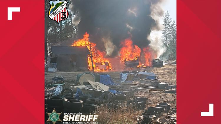 Spokane County woman charged with arson, suspected of setting up to 11 fires near S Ben Apple Road