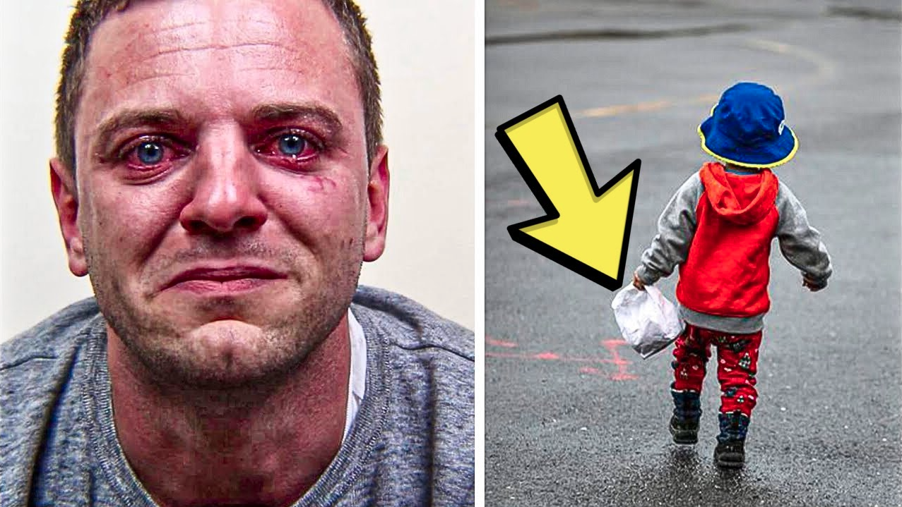 Man follows little boy who takes overripe fruits from his food stall ...