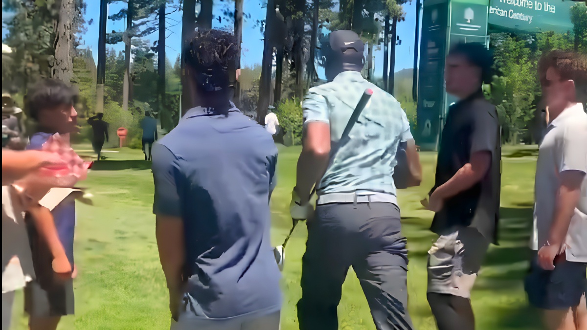Jerry Rice confronta a un espectador tras interrupción en torneo de golf