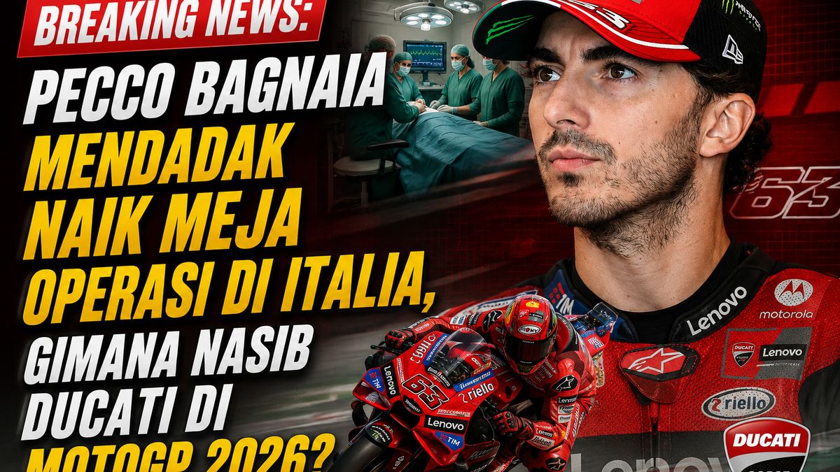 Breaking news: Pecco Bagnaia mendadak naik meja operasi di Italia ...