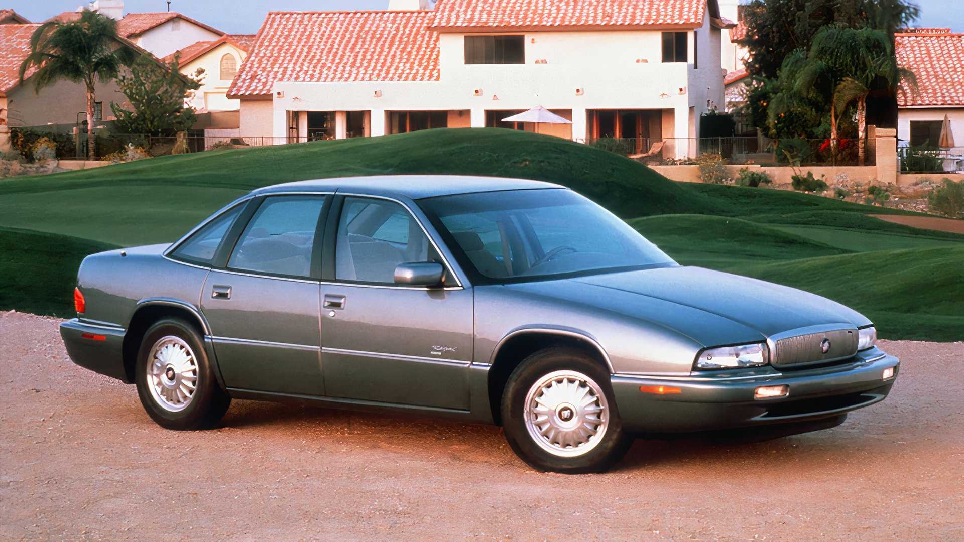 Grey 1988- 1996 Buick Regal side shot parked