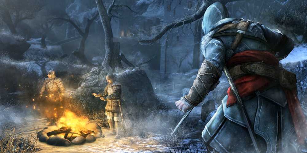 Ezio Sneaking Up On Templars in Assassin's Creed Revelations