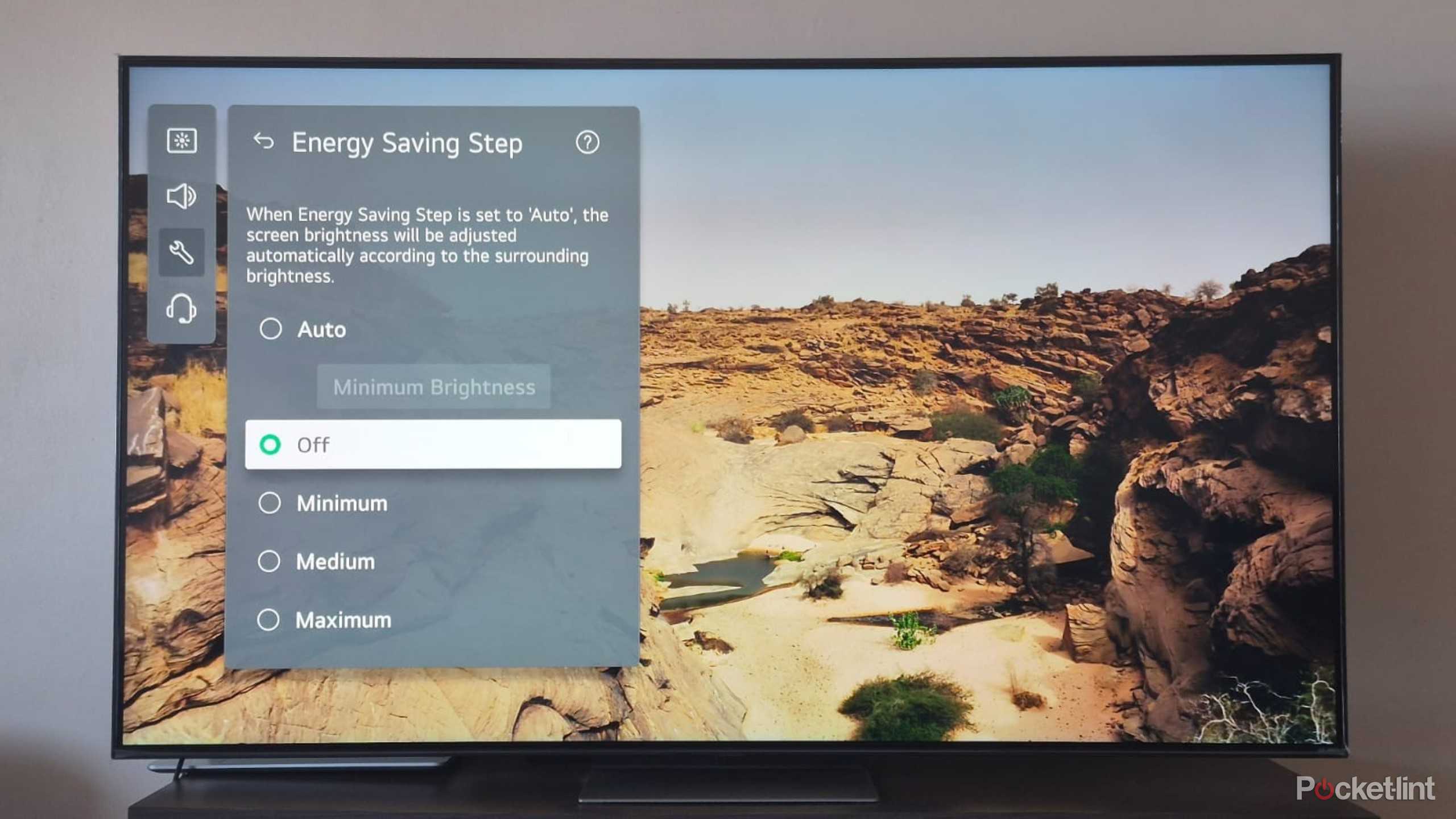 LG TV energy saving features