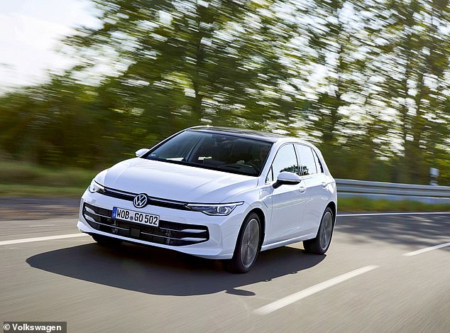 The VW Golf eHybrid draws in second place with the Audi A3. It offers 88 miles of EV range to owners and starts from £36,490