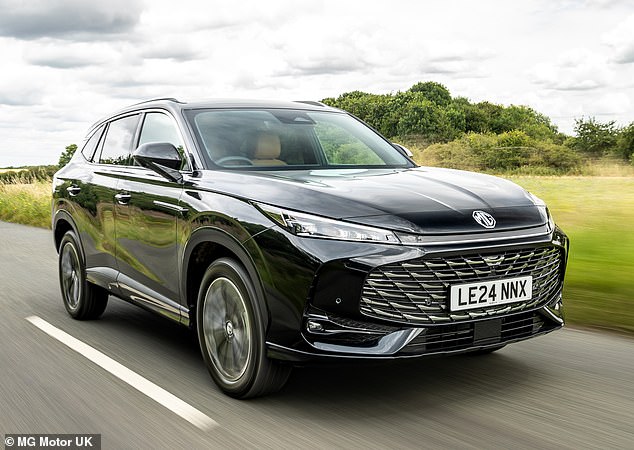The MG HS is a bestselling model for the Chinese-owned British heritage marque, and its 75-mile range makes it very appealing to buyers wanting a bargain. It costs £32,495