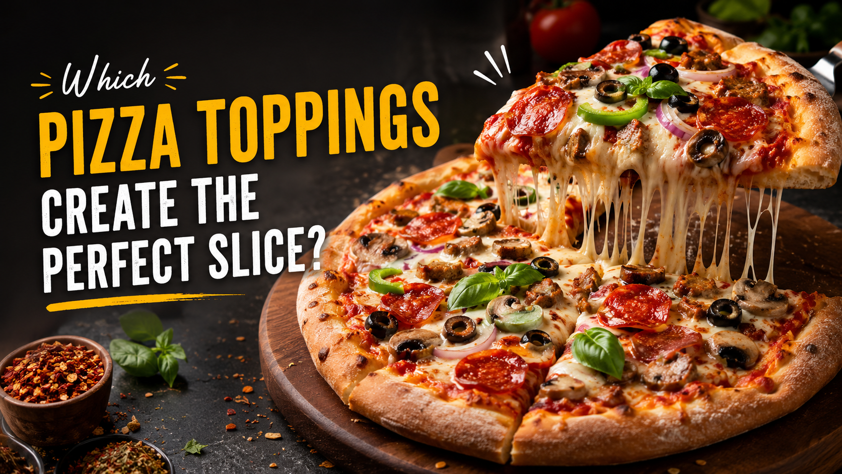 Which pizza toppings create the perfect slice