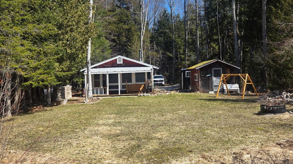 Luke VanFleet's home in April 2026, along with a barn on the property. VanFleet hopes to fix up the barn and turn it into a home gym one day. - Courtesy Luke Van Fleet