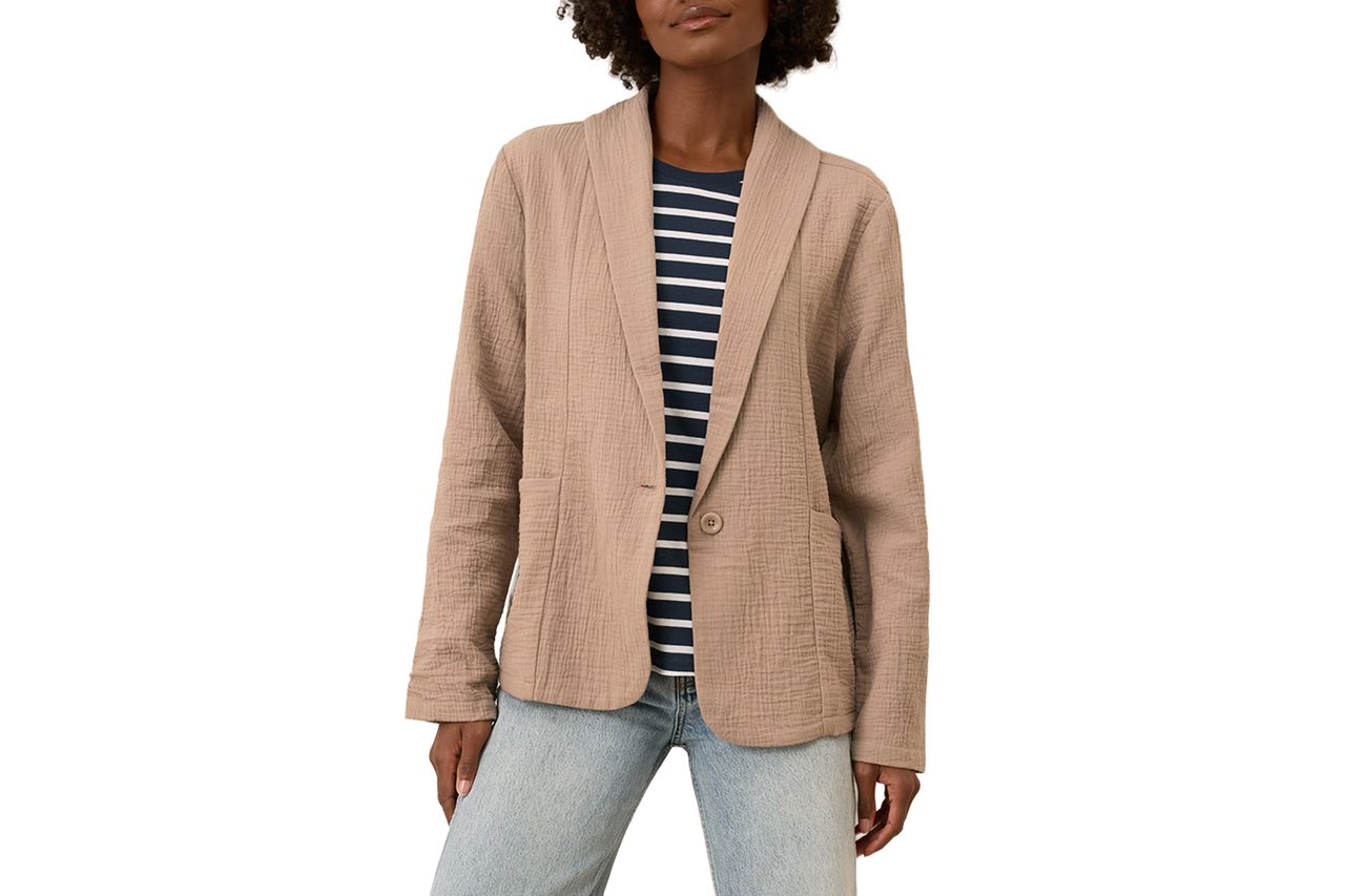 Organic Coastal Double Gauze Lined Easy Jacket