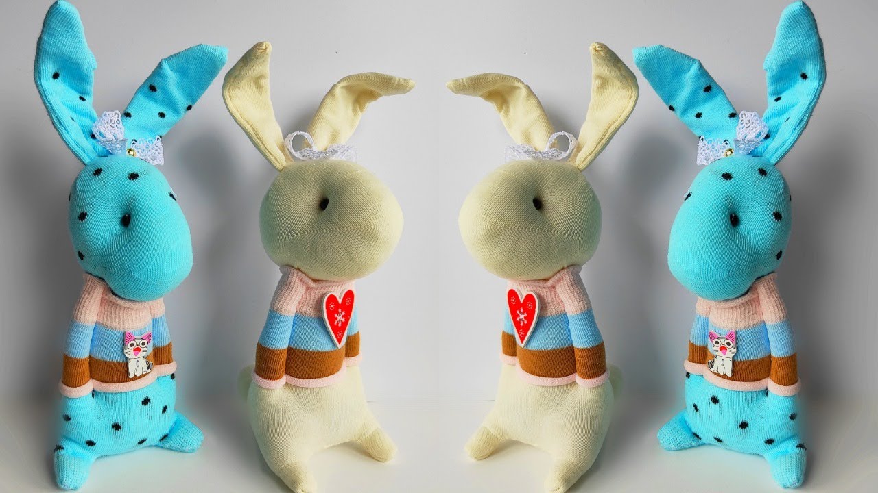 Creative sock bunny ideas for handmade gifts
