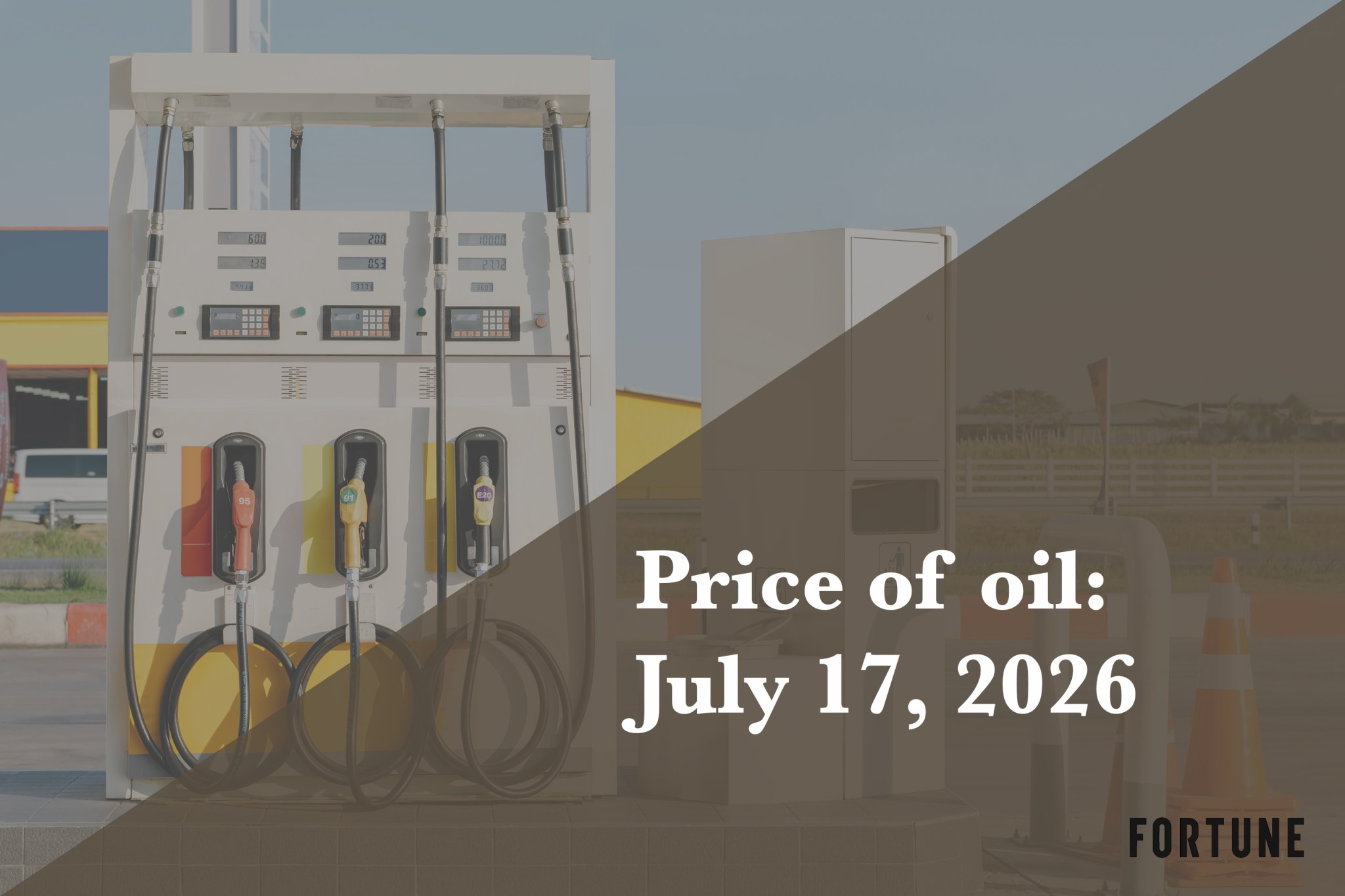 Current price of oil as of July 17, 2026