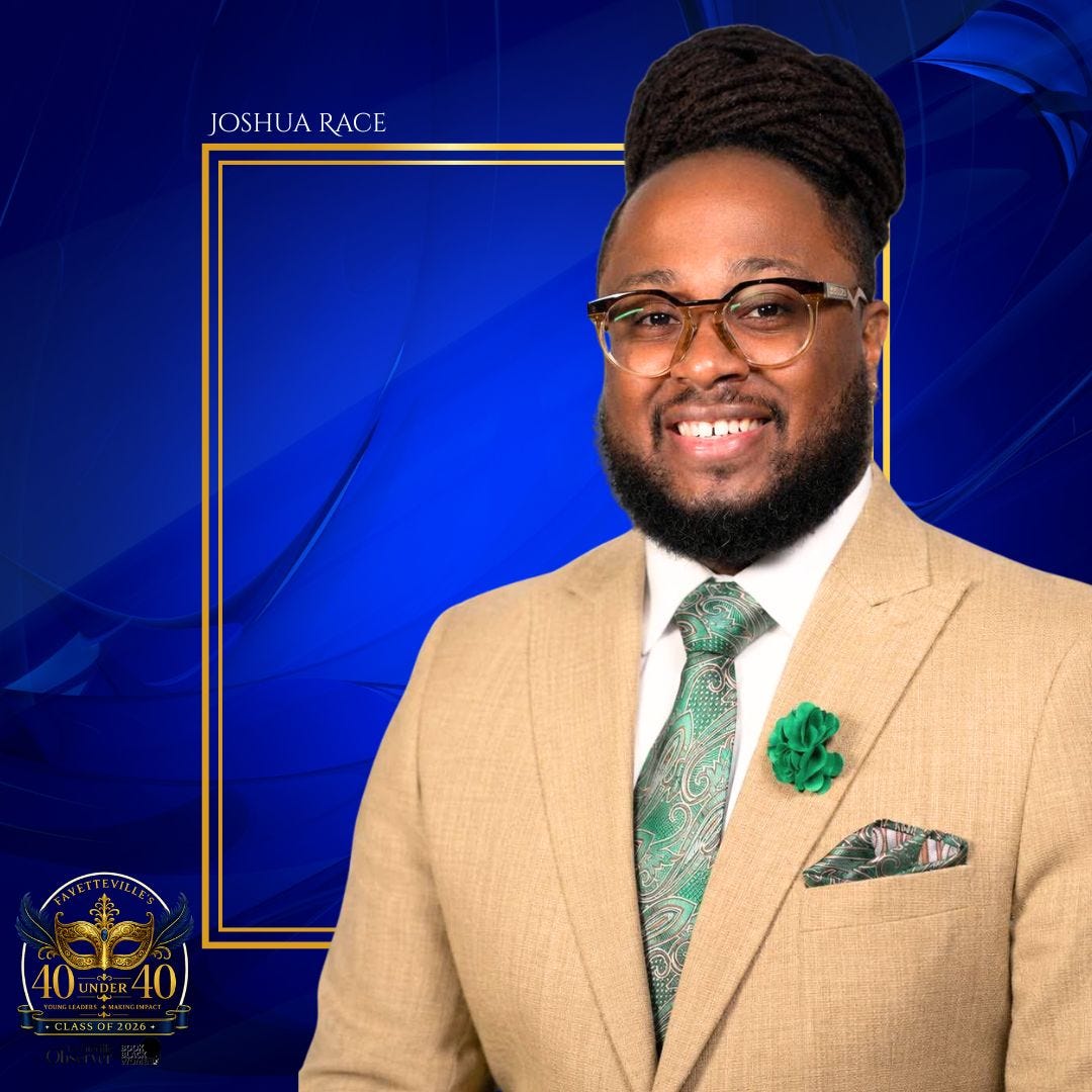 Joshua Race named to Fayetteville's 40 under 40 class of 2026