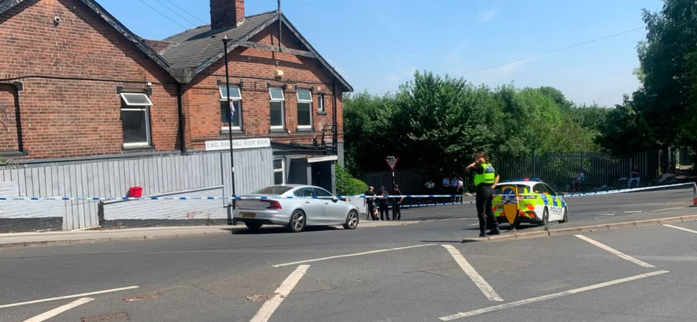 Casualty taken to hospital after fire leads to police cordon outside ...