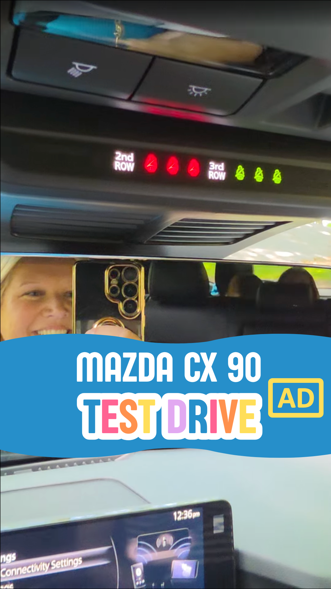 MAZDA CX90 Test Drive with Kids 8 Passenger Vehicle