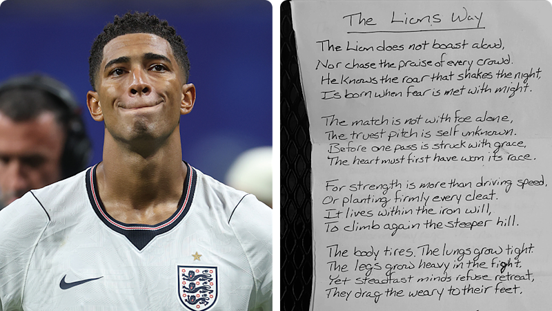 Devastated England star shares bus driver's touching letter