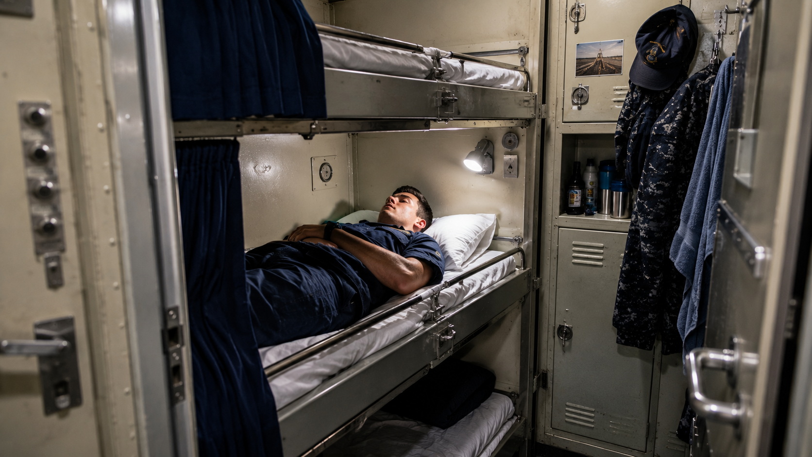 Daily life aboard a $13B US aircraft carrier