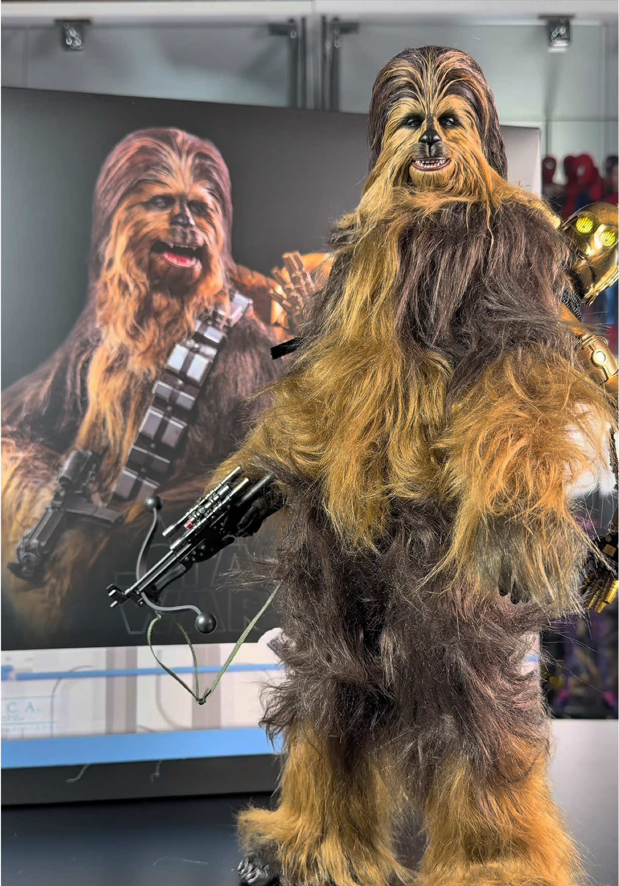 Hot Toys Chewbacca figure unboxing ASMR