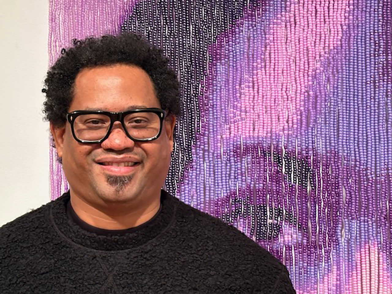 Felandus Thames wants to spark curiosity with his beaded portraits