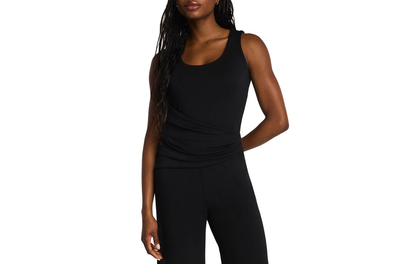 SPANX AirEssentials Draped Sleeveless Jumpsuit