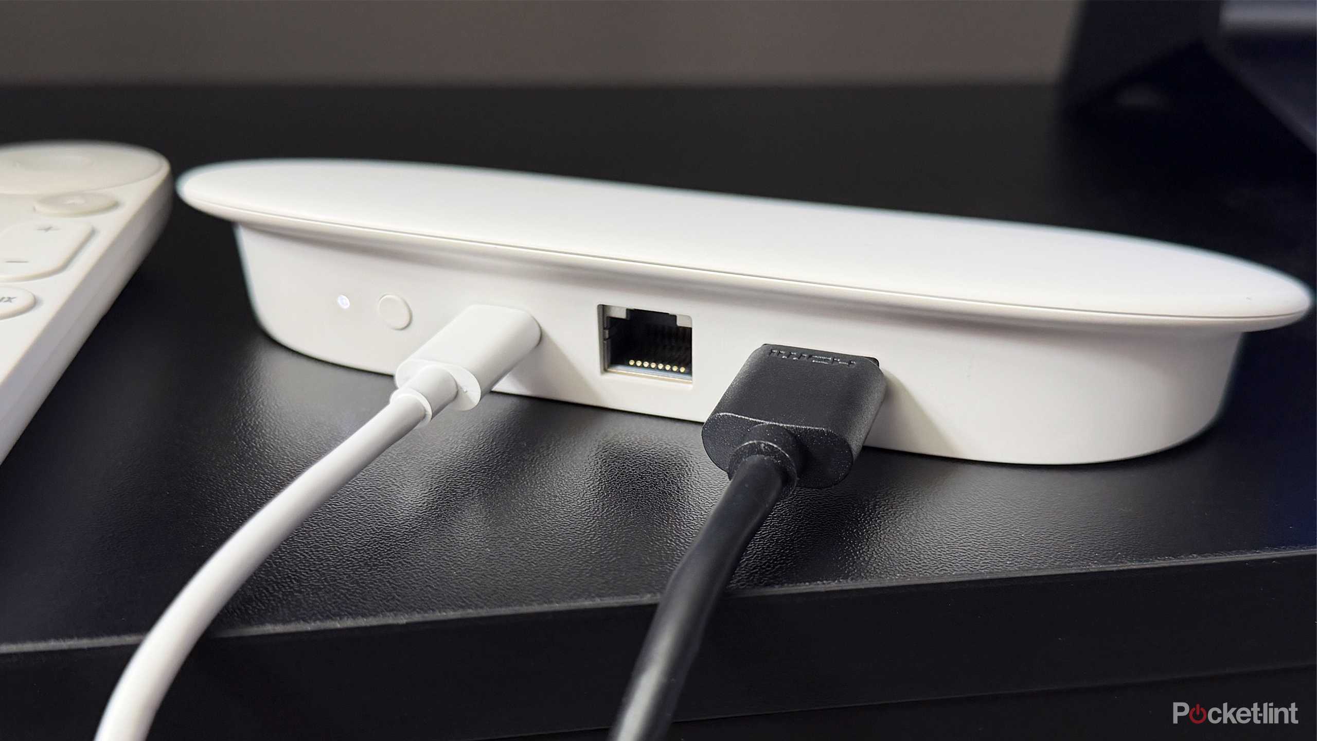 Ethernet port on Google TV Streamer.