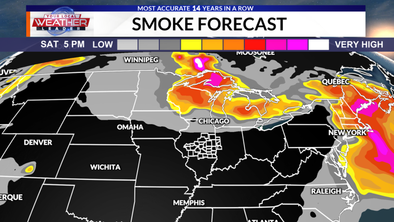 Weather now: Severe storms Saturday may bring more smoke back