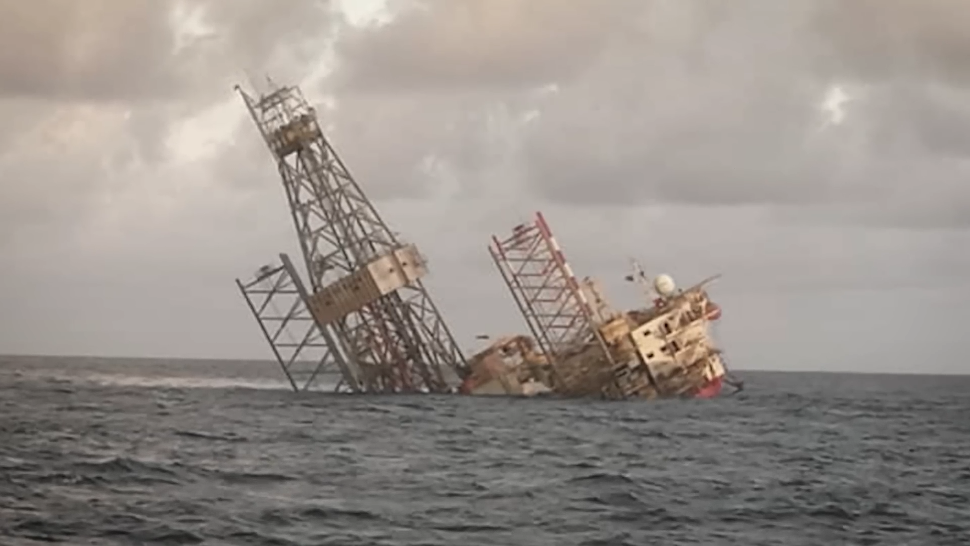 Texaco wanted oil beneath the lake - then a vortex swallowed the rig ...