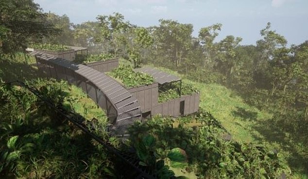 The six-bedroom, two-storey property is expected to cost approximately $2.685million to construct and will sit on Efron's sprawling rural land near Tomewin, about 75 kilometres from Byron Bay. (Vision art pictured)