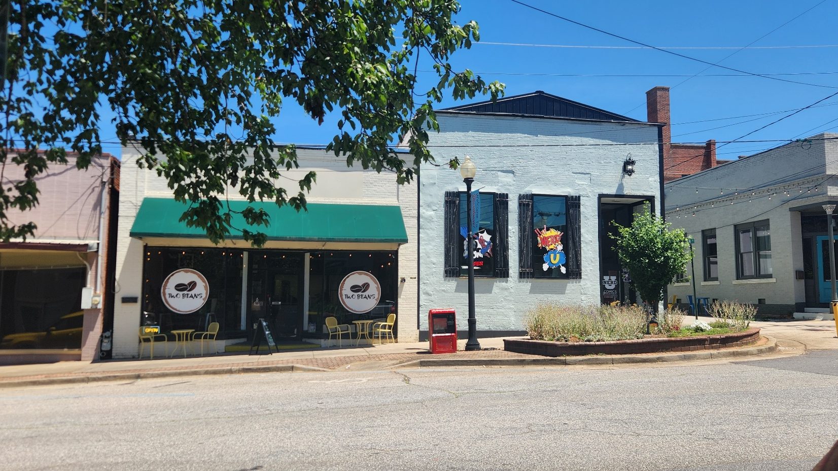 A comic book store in downtown Commerce, Georgia.