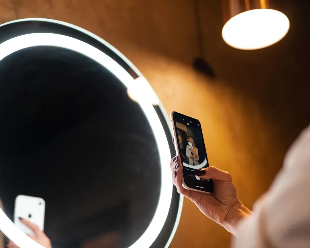 7. High-Tech Backlit Smart Mirrors (Image Credits: Unsplash)