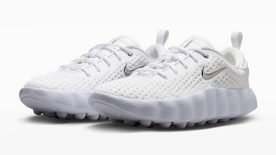 Side view of the Nike Mind 002 'White Vast Grey' colorway.